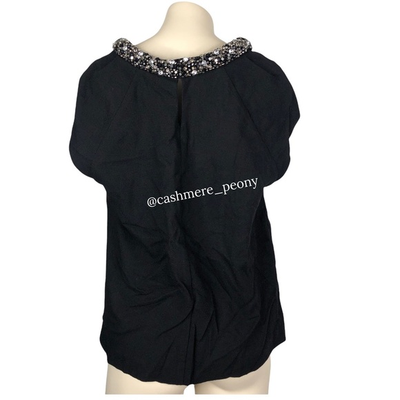 Boden Jewel Collar Wool Top - Picture 3 of 8